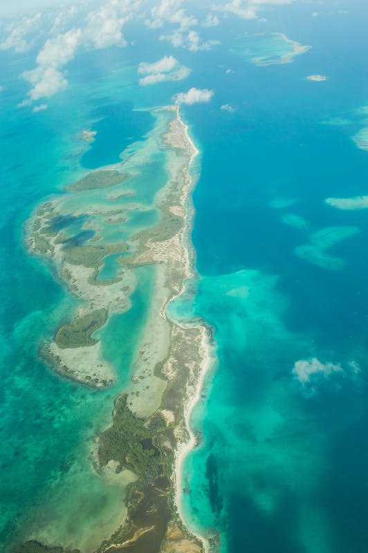 Îles de l'Océan Indien vues du ciel