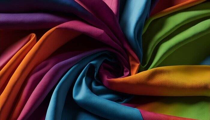 Colorful spiral fabrics